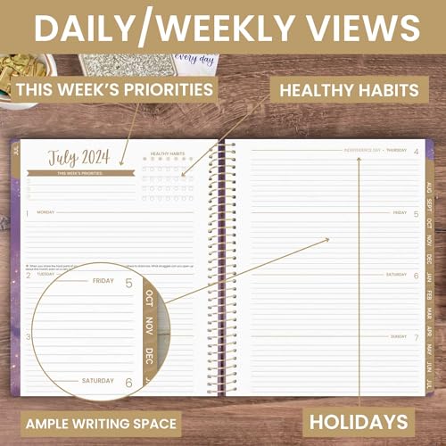 8.5" x 11" Academic Year Day Planner (July 2024 - July 2025) U679441