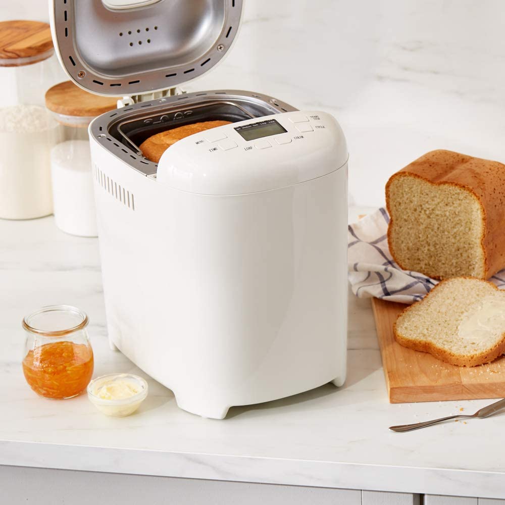 White 2 Lbs Non-Stick Bread Maker C9713