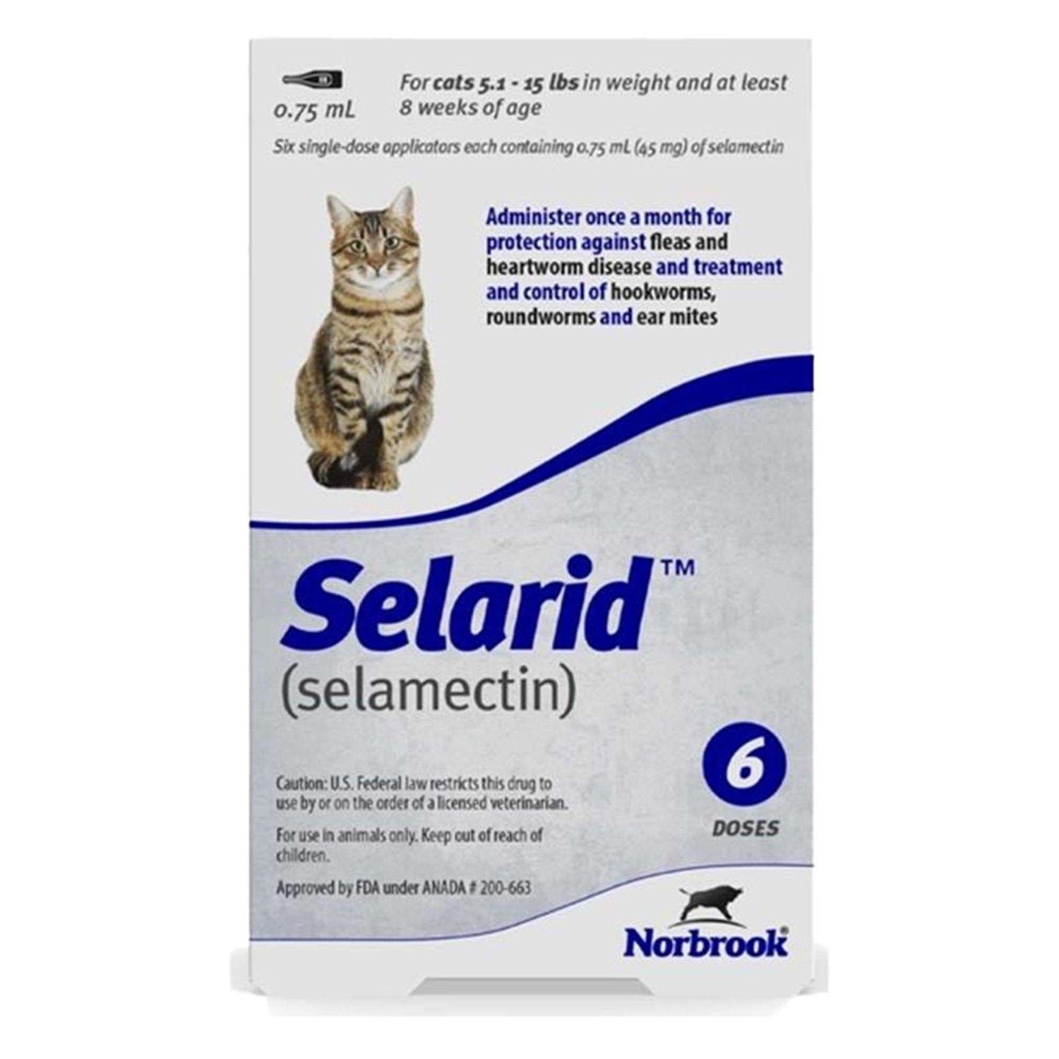 Selarid Topical for Cats 5.1-15 lbs A6768