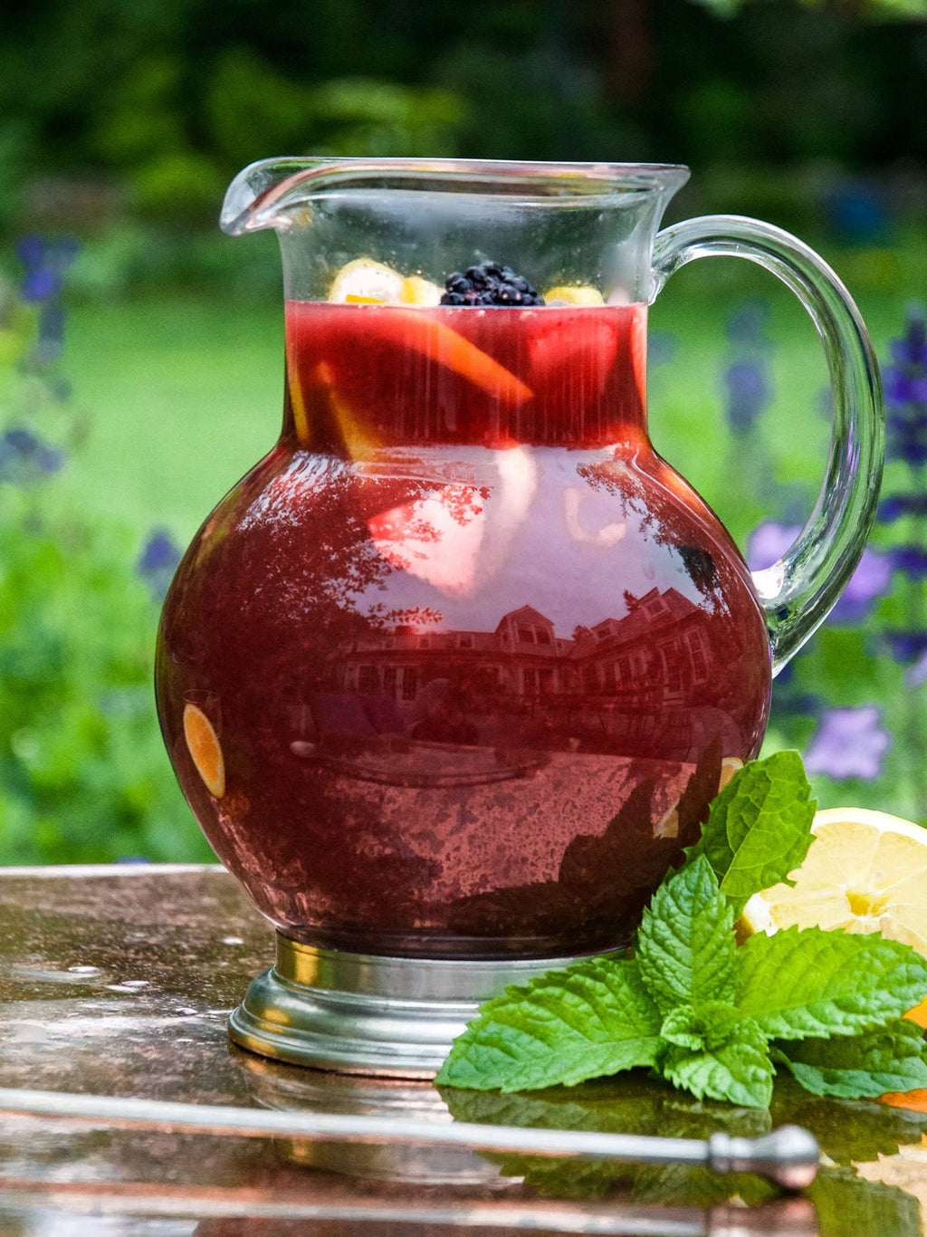 Pewter Glass Pitcher, 1/4 Liter S518