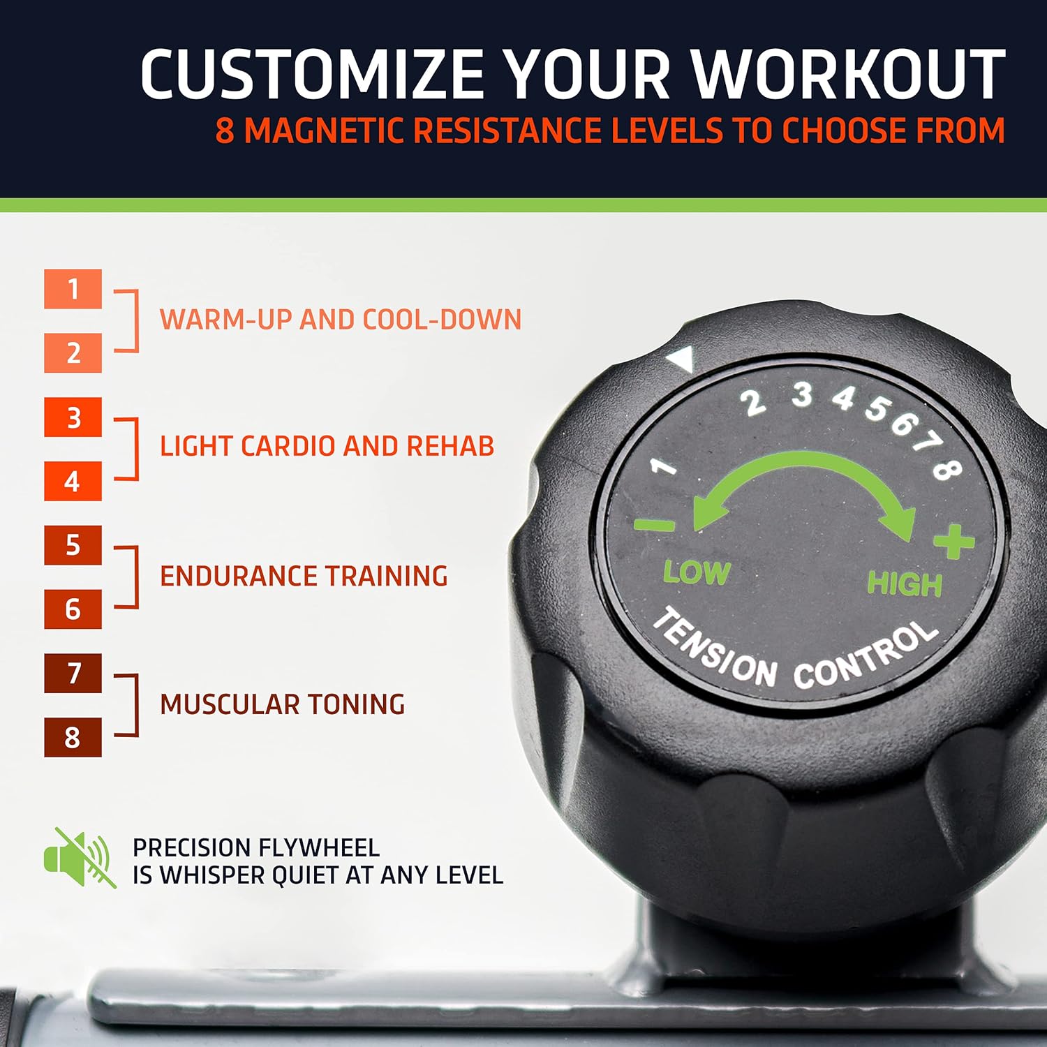 Black Compact Under Desk Elliptical Machine Z2655