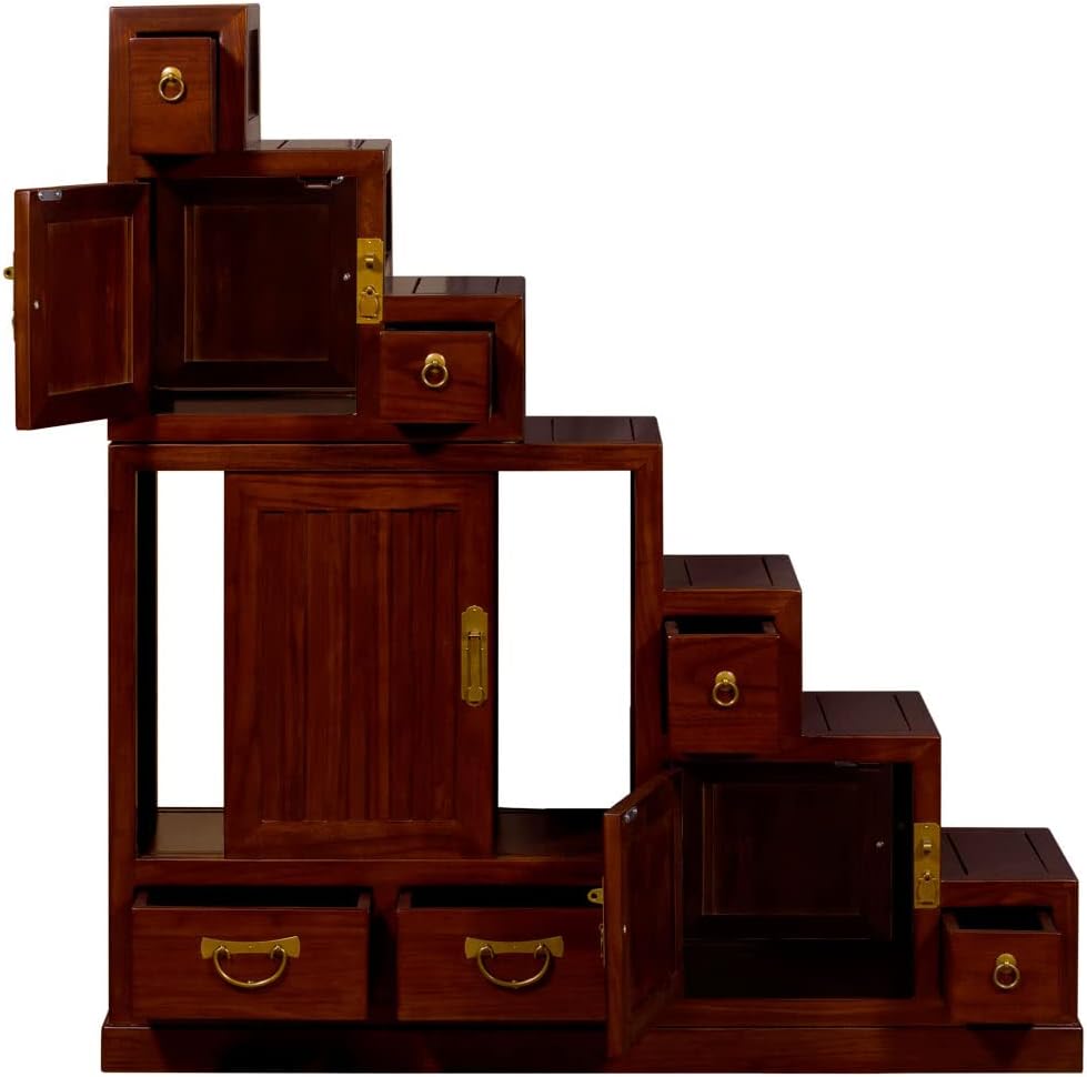 Mahogany Finish Asian Cabinet U2307