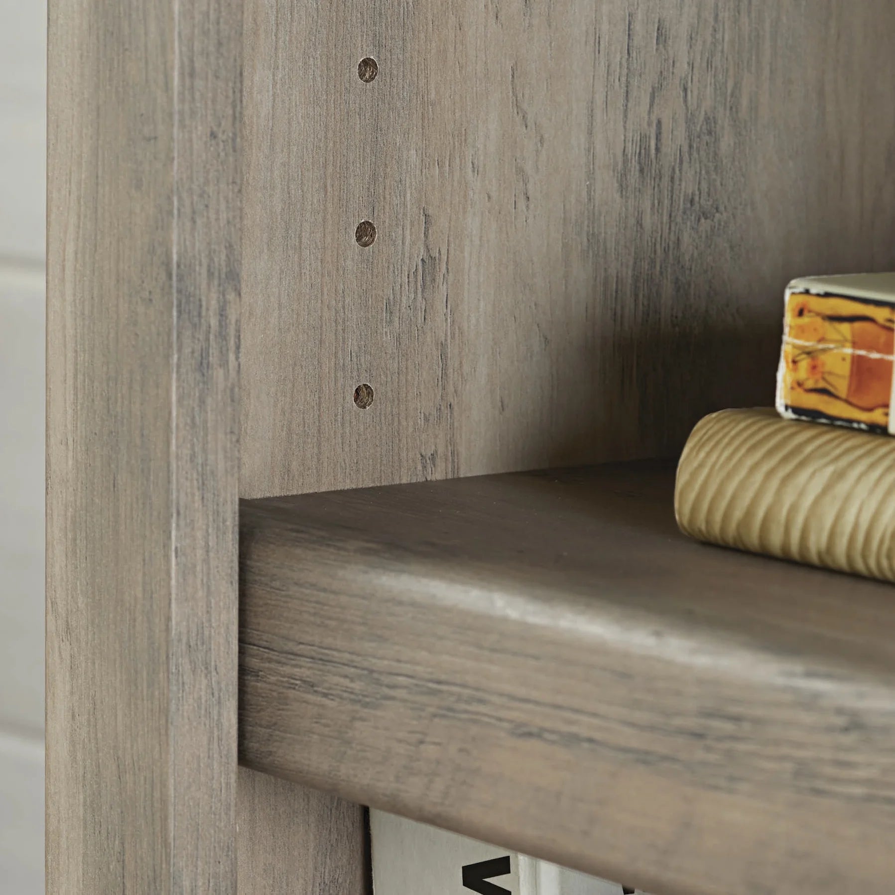 Rustic Gray 5 Shelf Bookcase V53286