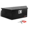 Black Aluminum Trailer Tongue Tool Box with Lock C4226