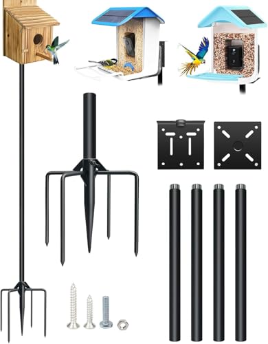 80In Bird House Pole, Heavy Duty with 5-Prong Base T512872