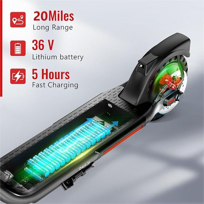 Electric Scooter with 8.5" Tires, Peak 500W Motor, Folding R5960