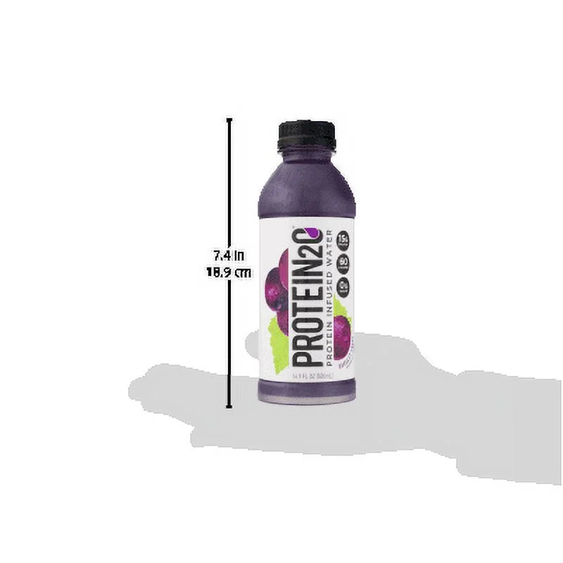 15g Whey Protein Infused Water, Harvest Grape, 16.9 oz Bottle Y6626