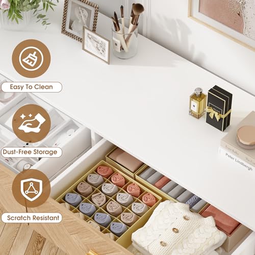 Rustic Brown Wooden 6 Drawer Dresser N270152