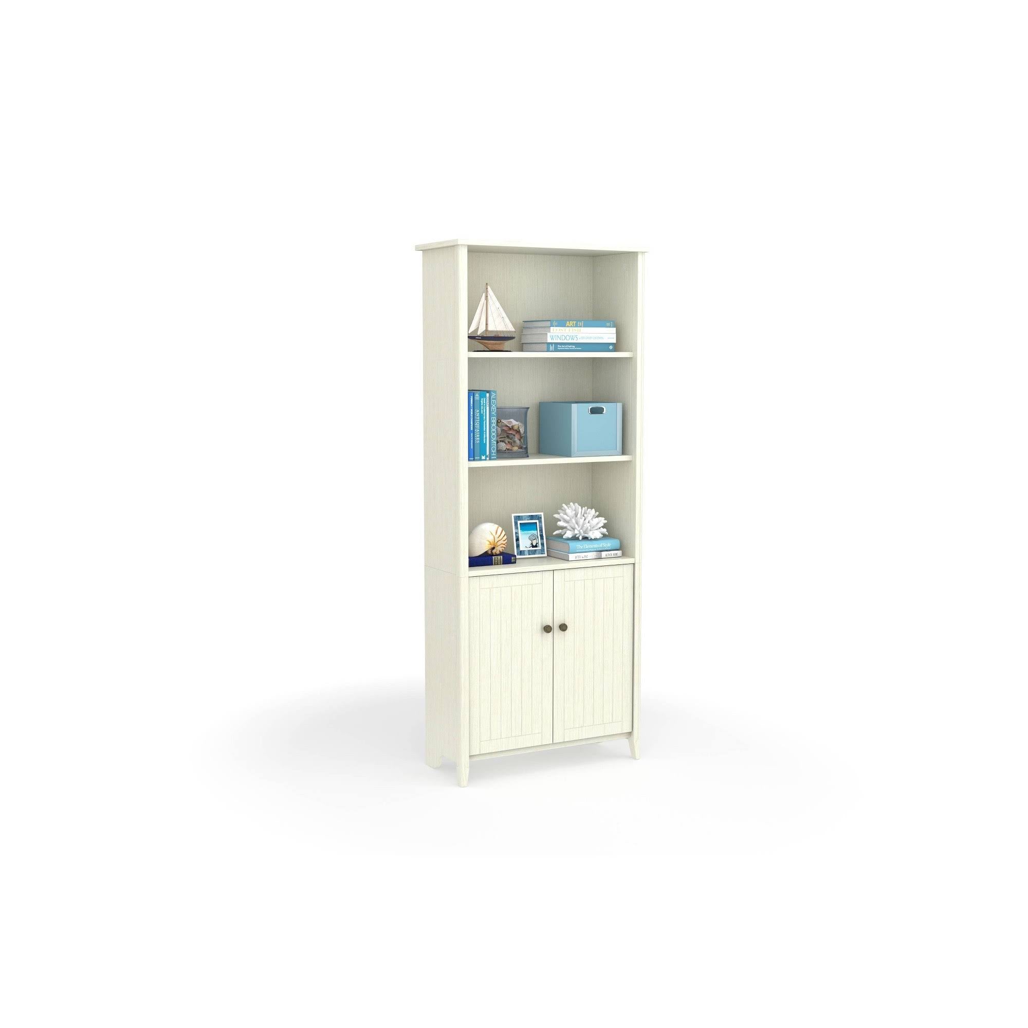 Weathered White Bookcase E3446