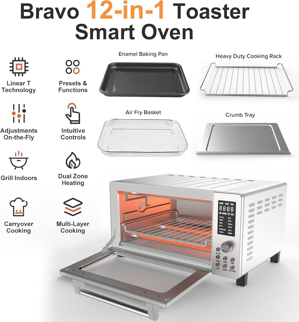 Stainless Steel 21QT Air Fryer Toaster Oven Combo H579