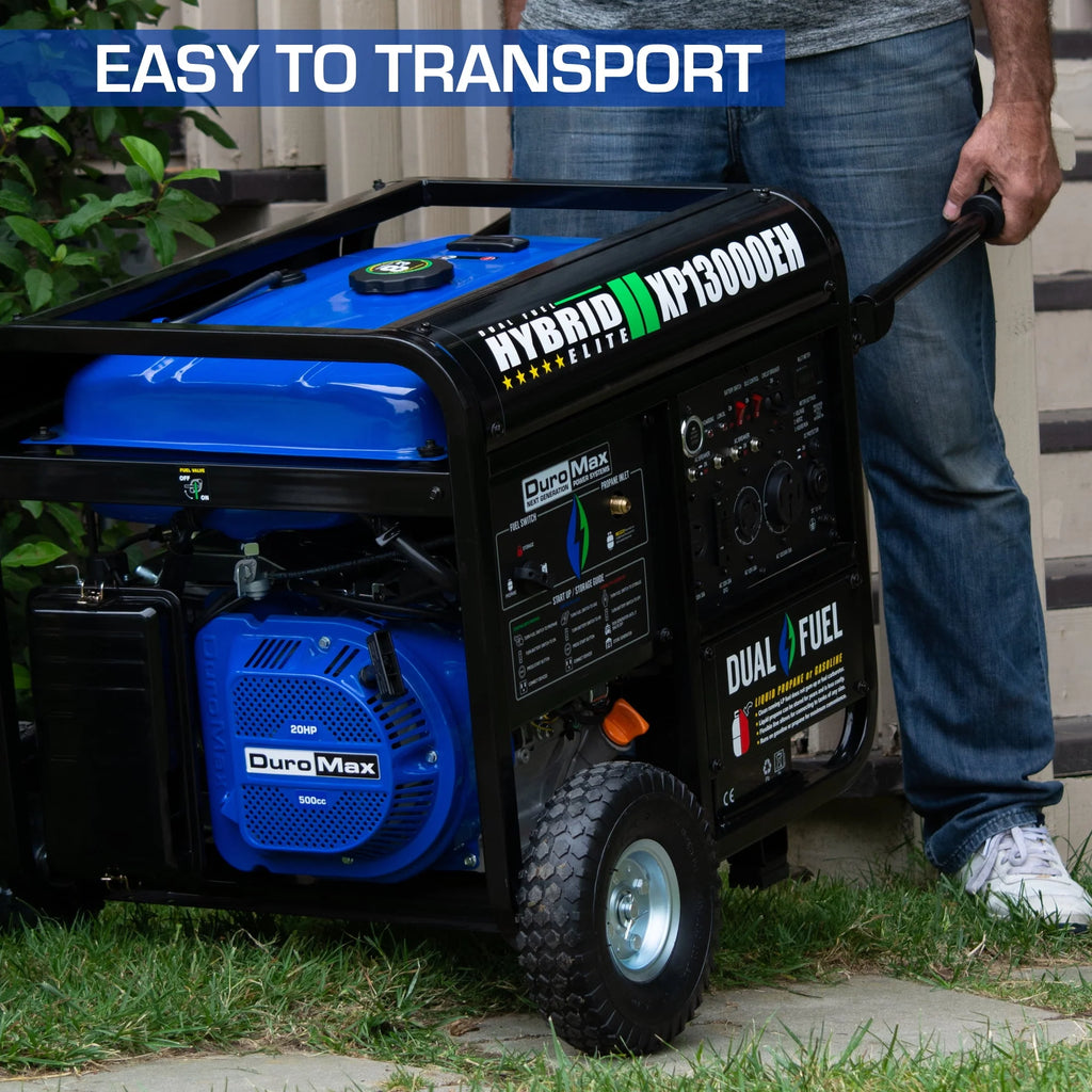 13,000-Watt 500cc Portable Hybrid Gas Propane Generator D932946