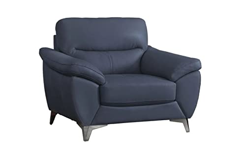 Blue Top Grain Leather Chair C217407