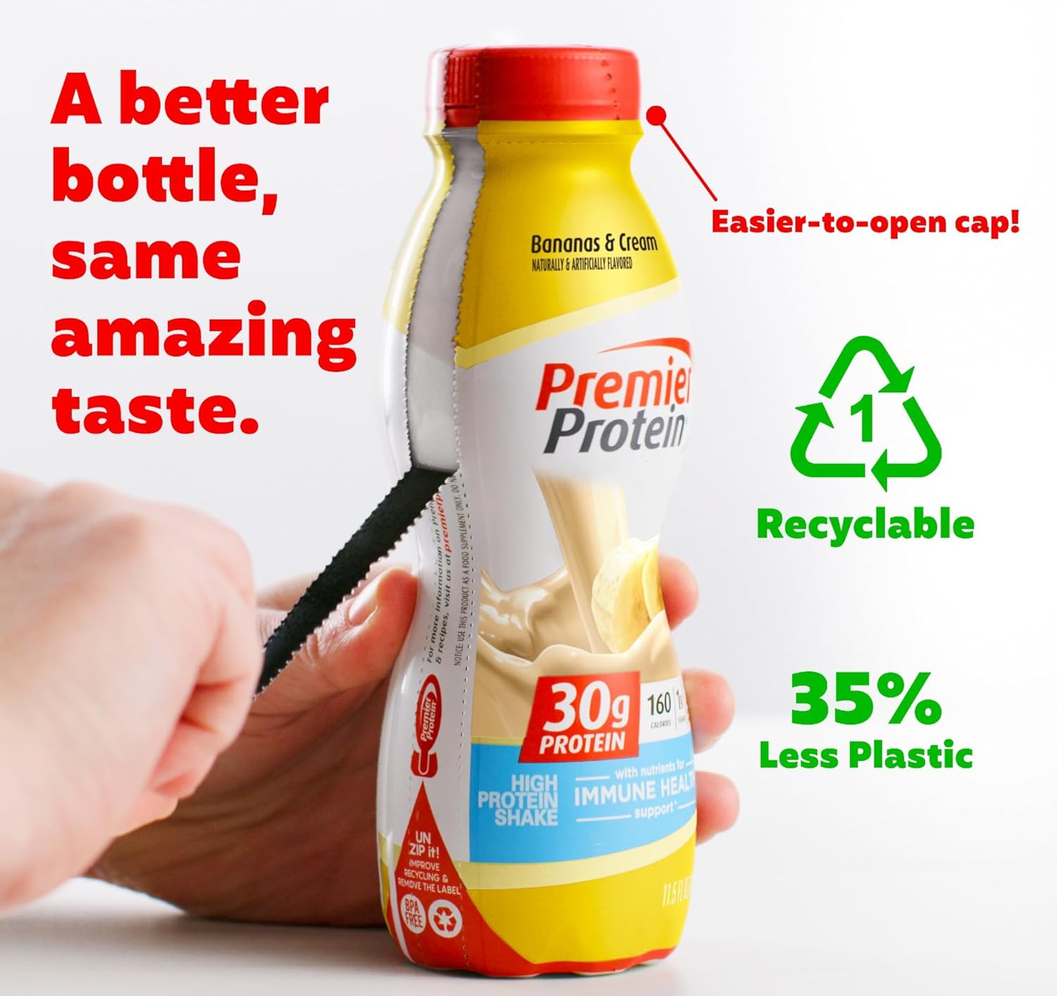Cookies & Cream and Bananas & Cream 30g Protein 1g Sugar 12 Pack Protein Shake A99149