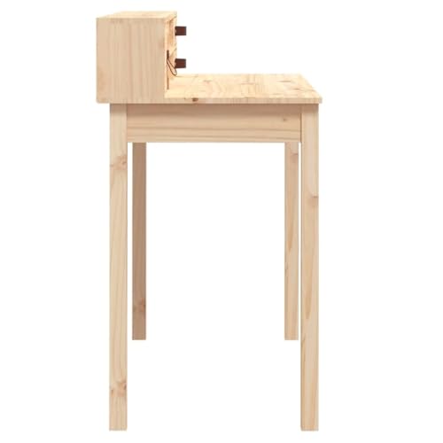 43.3"x19.7"x36.6" Solid Wood Pine Desk R254