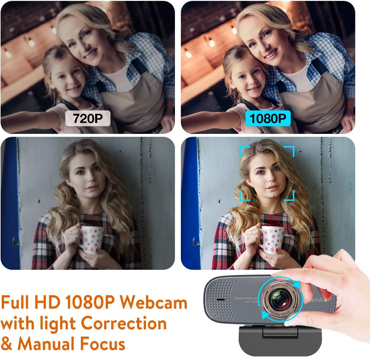 1080P Web Camera with Microphone D1267