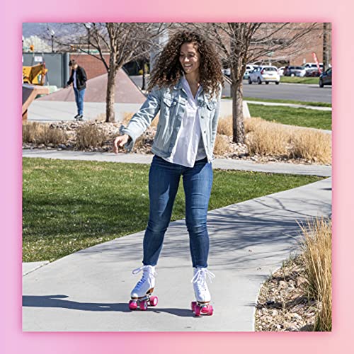 White Quad Roller Skates R9169