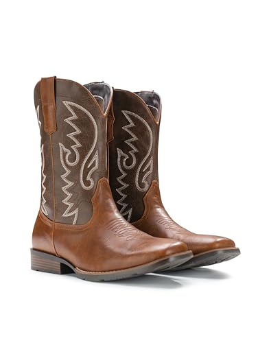 Cowboy Boots Western Boot Embroidered Pull On Slip Resistant Boots U3036