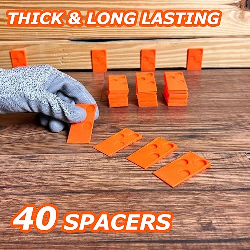43-Piece Laminate Flooring Installation Kit with Handle, Pull Bar, Mallet, 40 Spacers M16297