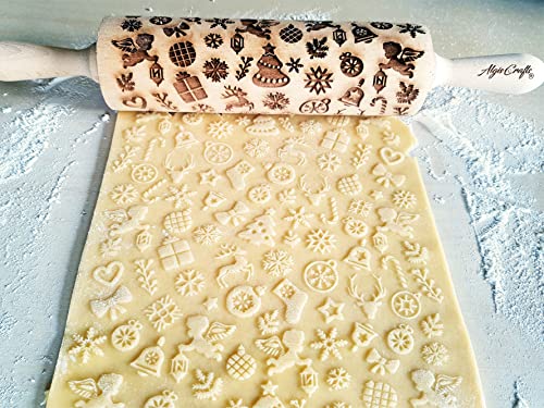 Embossing Rolling Pin U87704