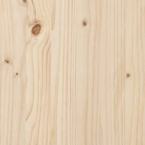 43.3"x19.7"x36.6" Solid Wood Pine Desk R254