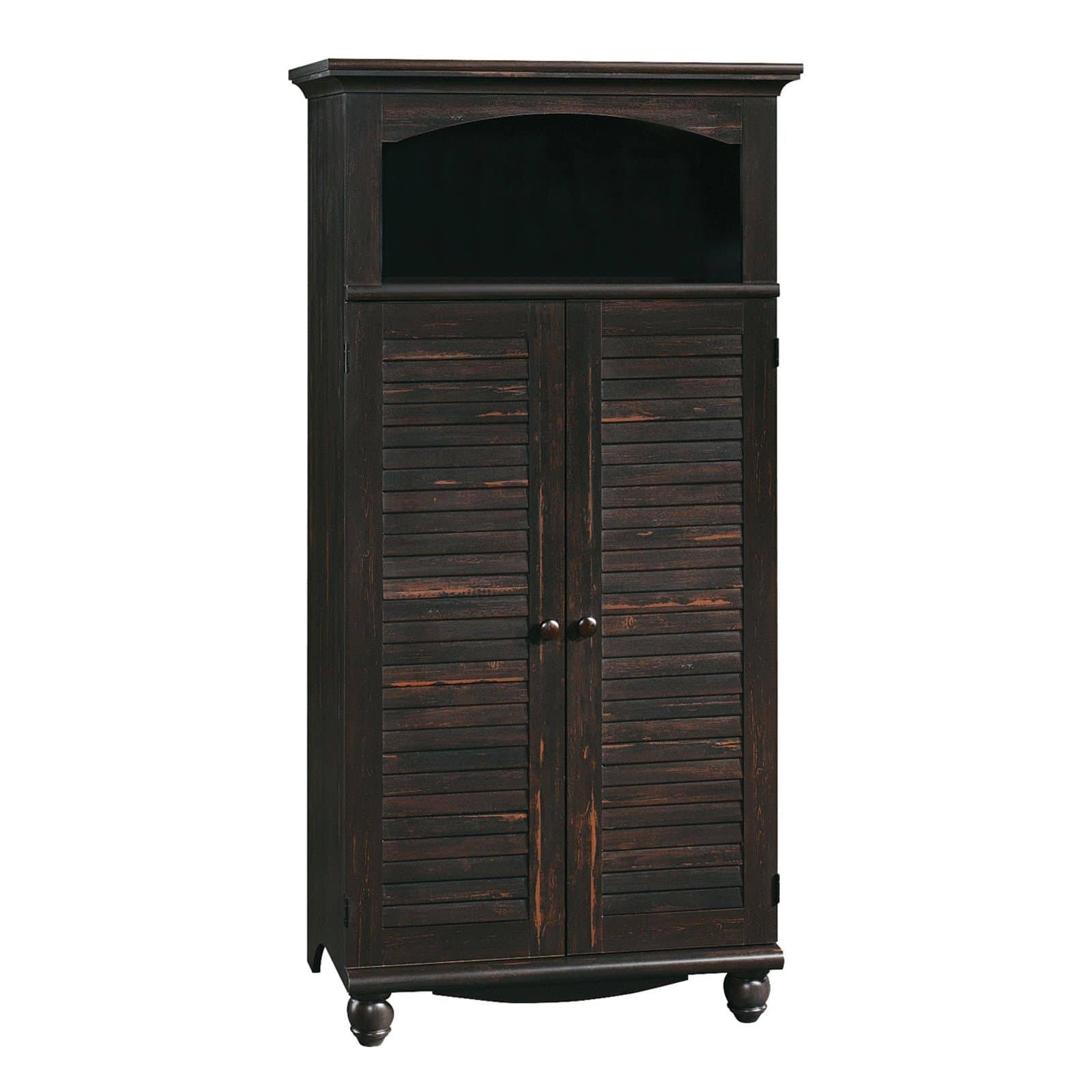 Antiqued Paint Computer Armoire X185437