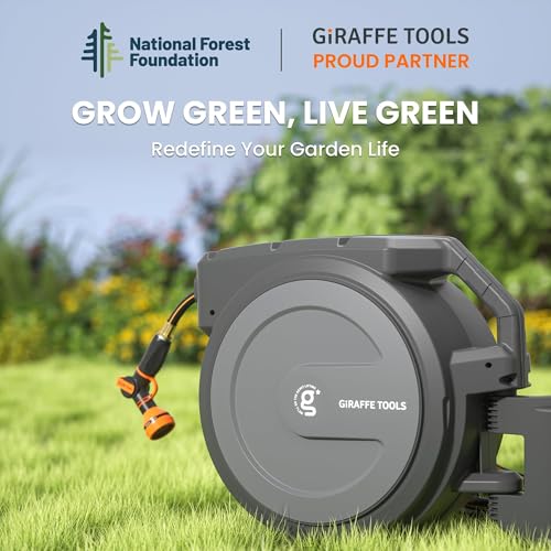 Heavy Duty Retractable Garden Hose Reel 1/2'' 78ft Wall Mounted G59500