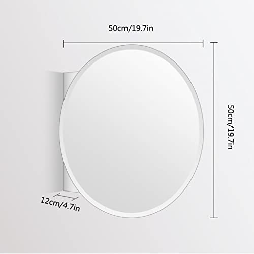 White 63x12x63cm Bathroom Mirror Cabinet F963