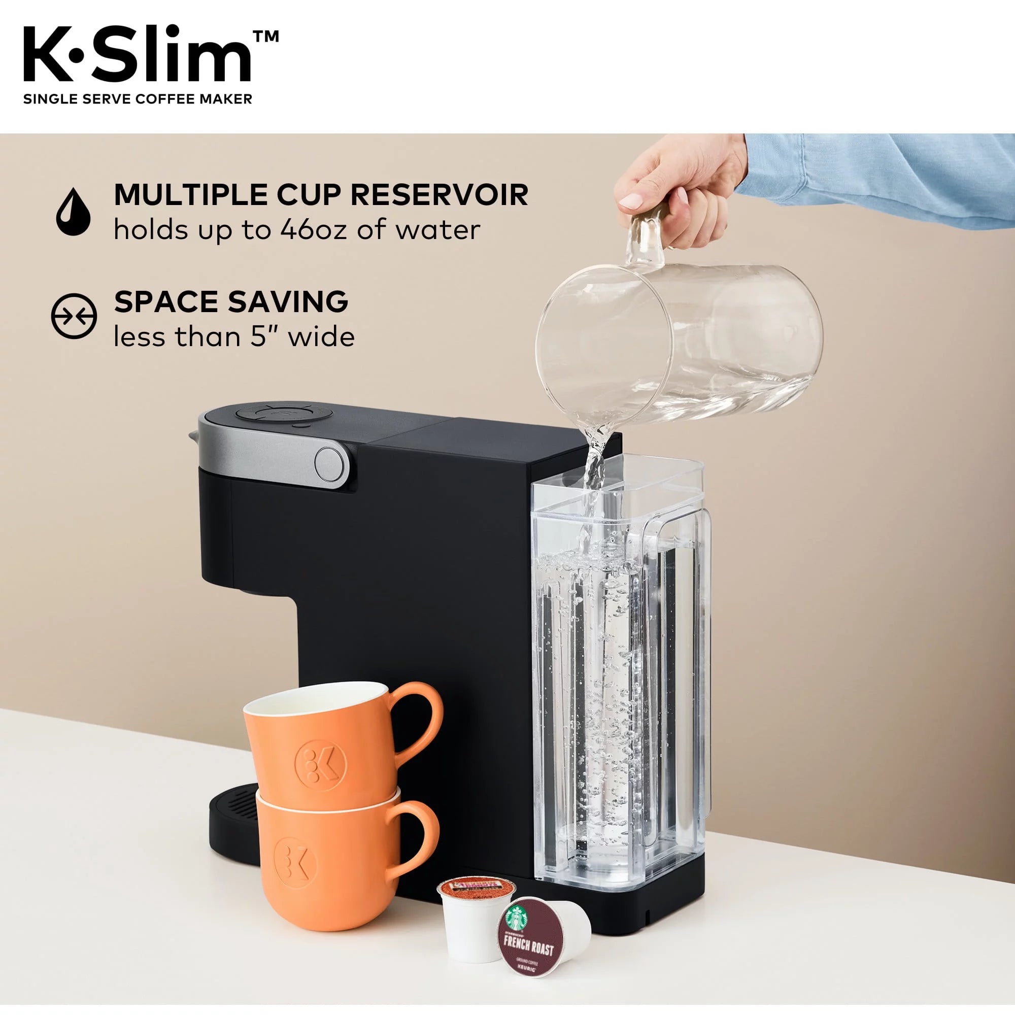 Black Single Serve K-Cup Pod Coffee Maker M6430