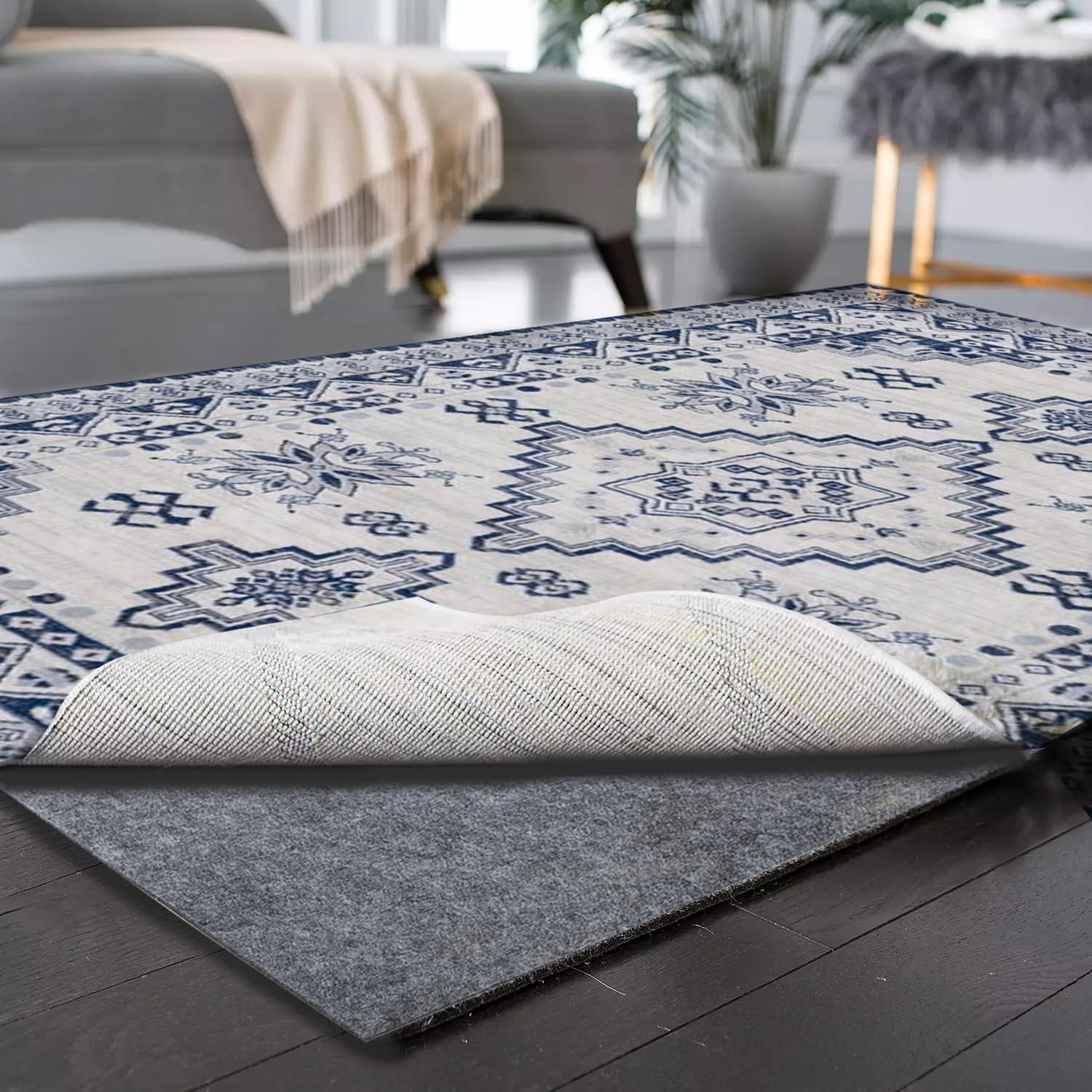 5x7 ft Non-Slip Waterproof Rug Pad W5834