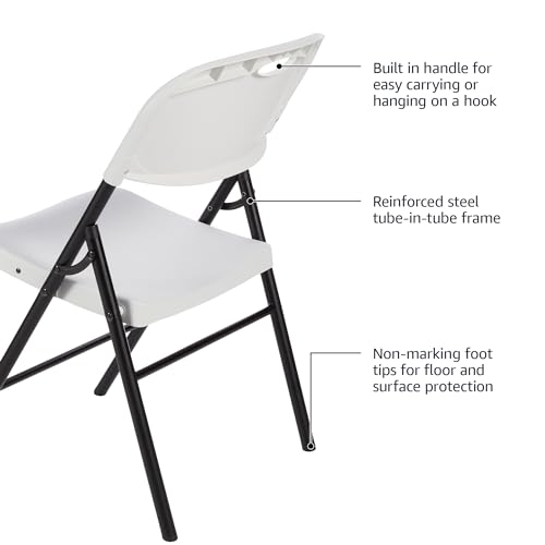 White 6-Pack Foldable Plastic Chair B250253