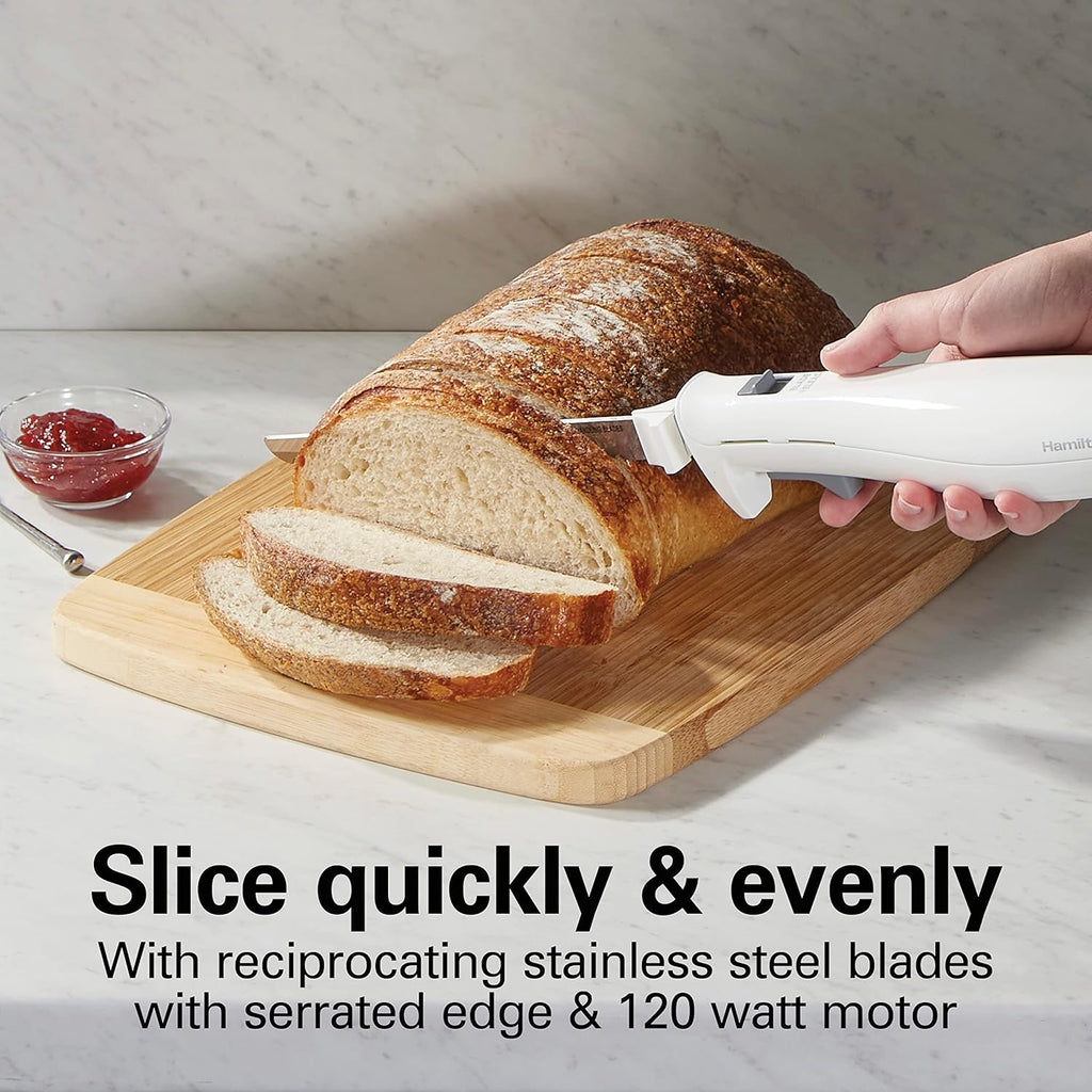 4-in-1 Electric Immersion Hand Blender with Handheld Blending Stick & Electric Knife Set with Storage Case A475593