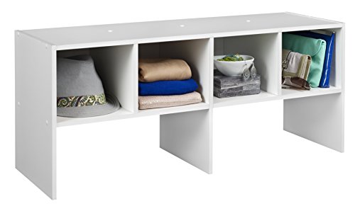 White Stackable 31-inch Vertical Organizer & White Stackable 24-Inch Wide Horizontal Organizer O156920