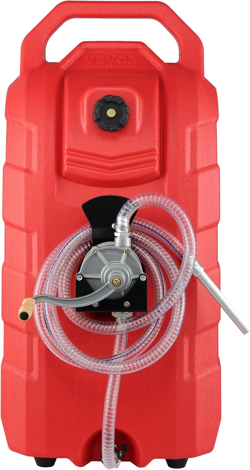 16 Gallon Fuel Caddy with Hand Pump Rubber Wheels X6586
