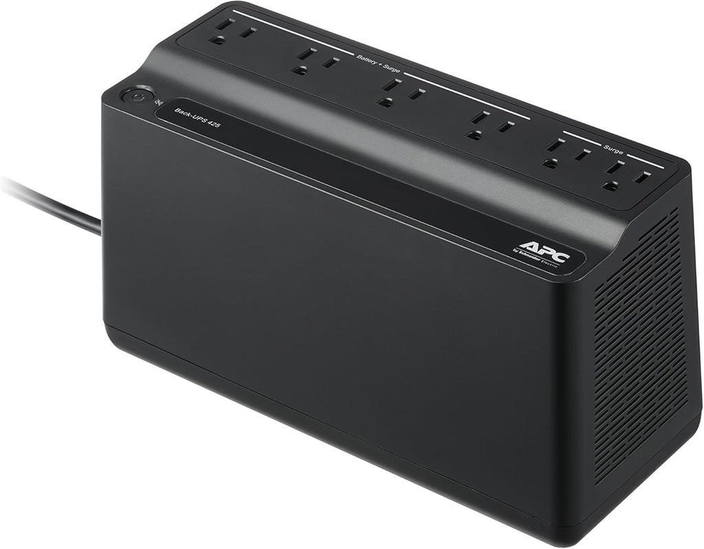UPS Battery Backup Surge Protector, 425VA, Pack of 2 A85695
