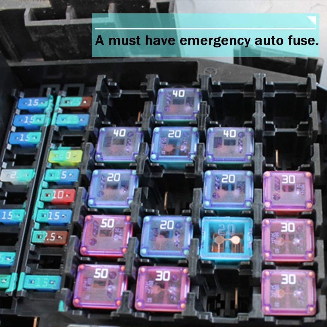 30PCS Low Profile Mini Jcase Fuse Assortment Kit M662313