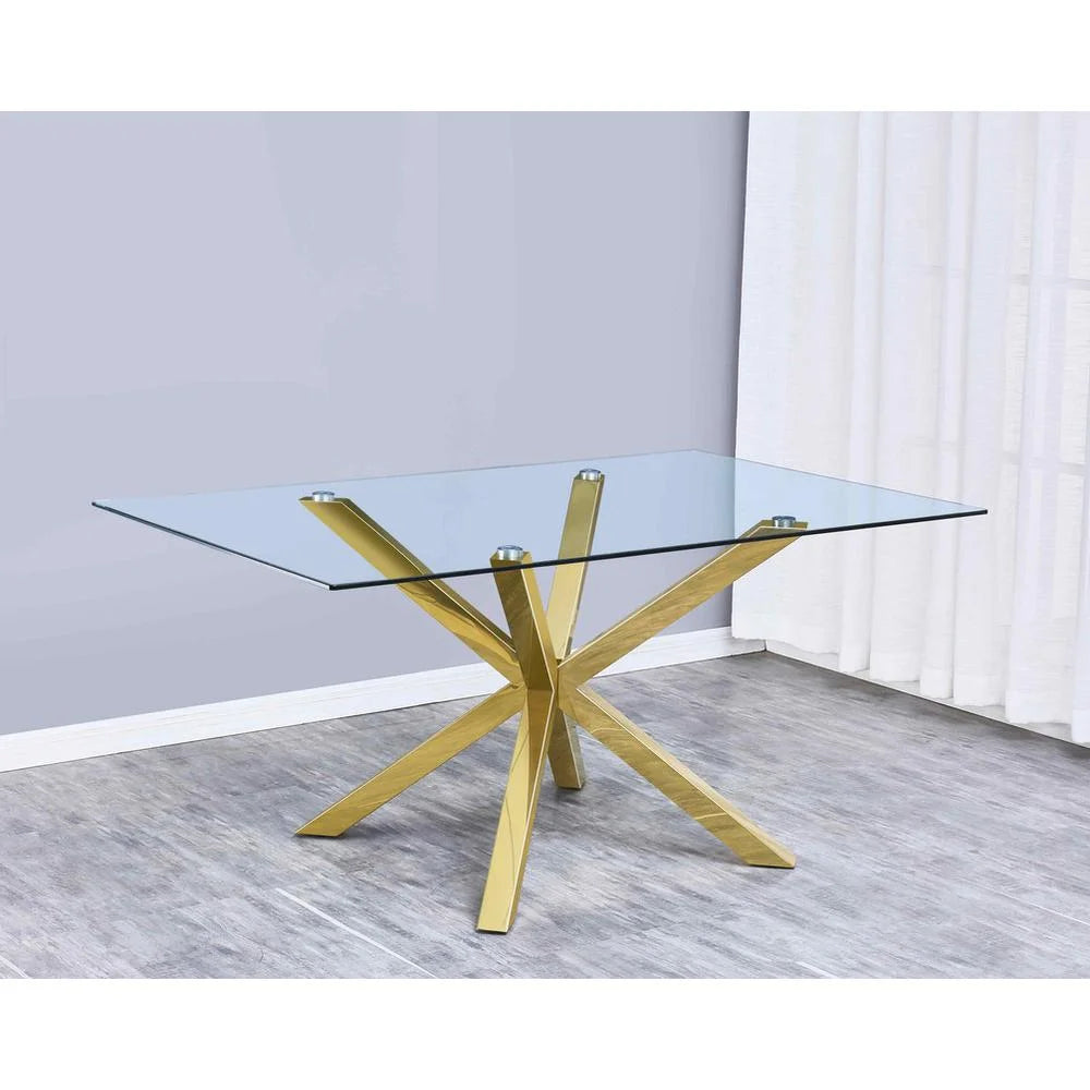 5pc Glass Dining Table O311