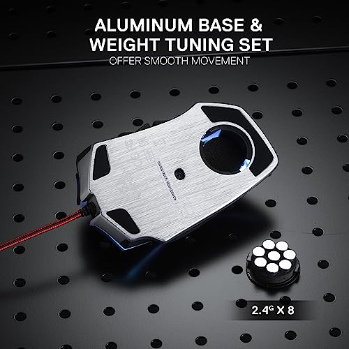 Optical Wired Ergonomic Gaming Mouse with 12 Side Buttons, 12,400 DPI W86171