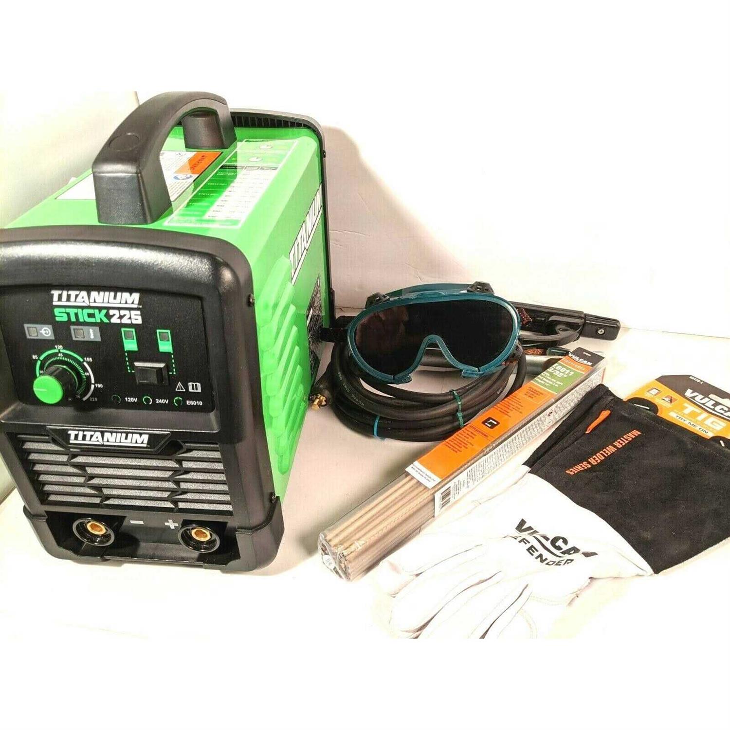 Titanium Stick 225 Inverter Welder with Electrode Holder Q5098