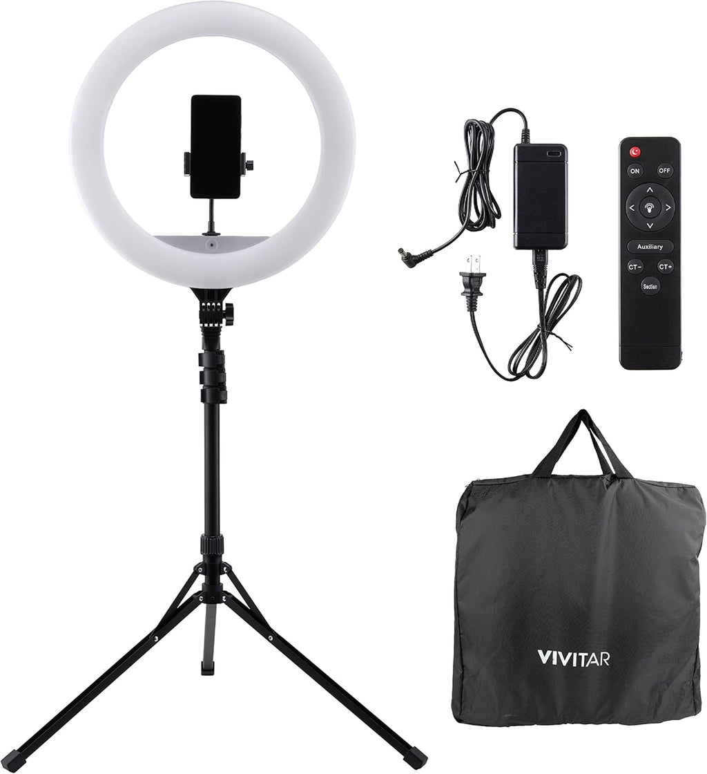 18 Inch LED Ring Light with Stand and Wireless Remote V750856