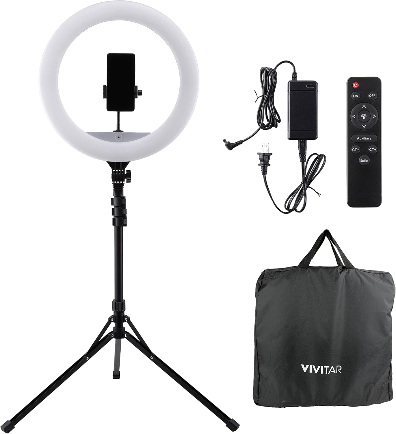 18 Inch LED Ring Light with Stand and Wireless Remote V750856