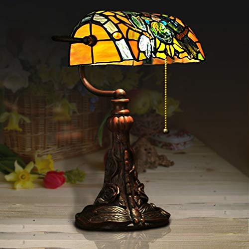 Stained Glass Table Lamp 15.5" Tall Y136