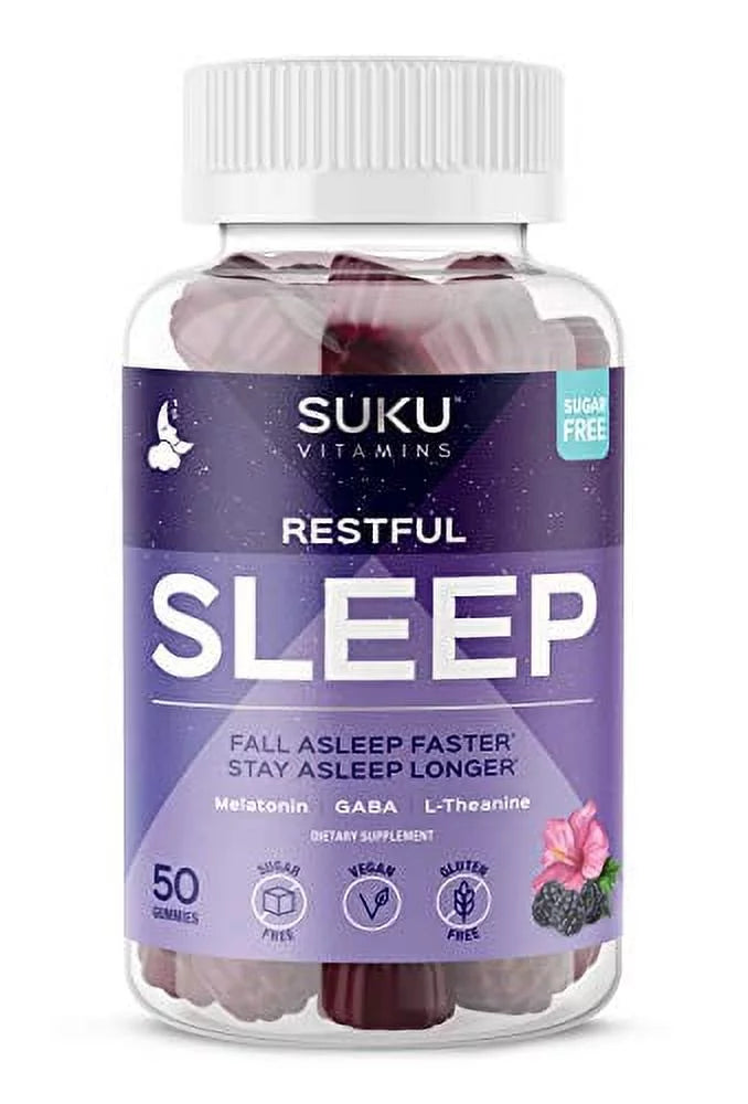 Restful Sleep Gummies, Blackberry Hibiscus Flavour, 50 Count D70771