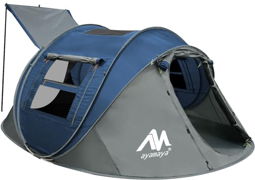 4 Person Pop Up Instant Tents with Removable Rainfly P9796