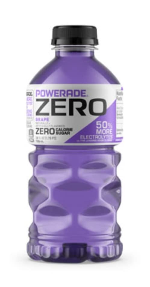 28 fl oz 5 Pack Zero Fruit Punch Sport Drink Bottles F7791