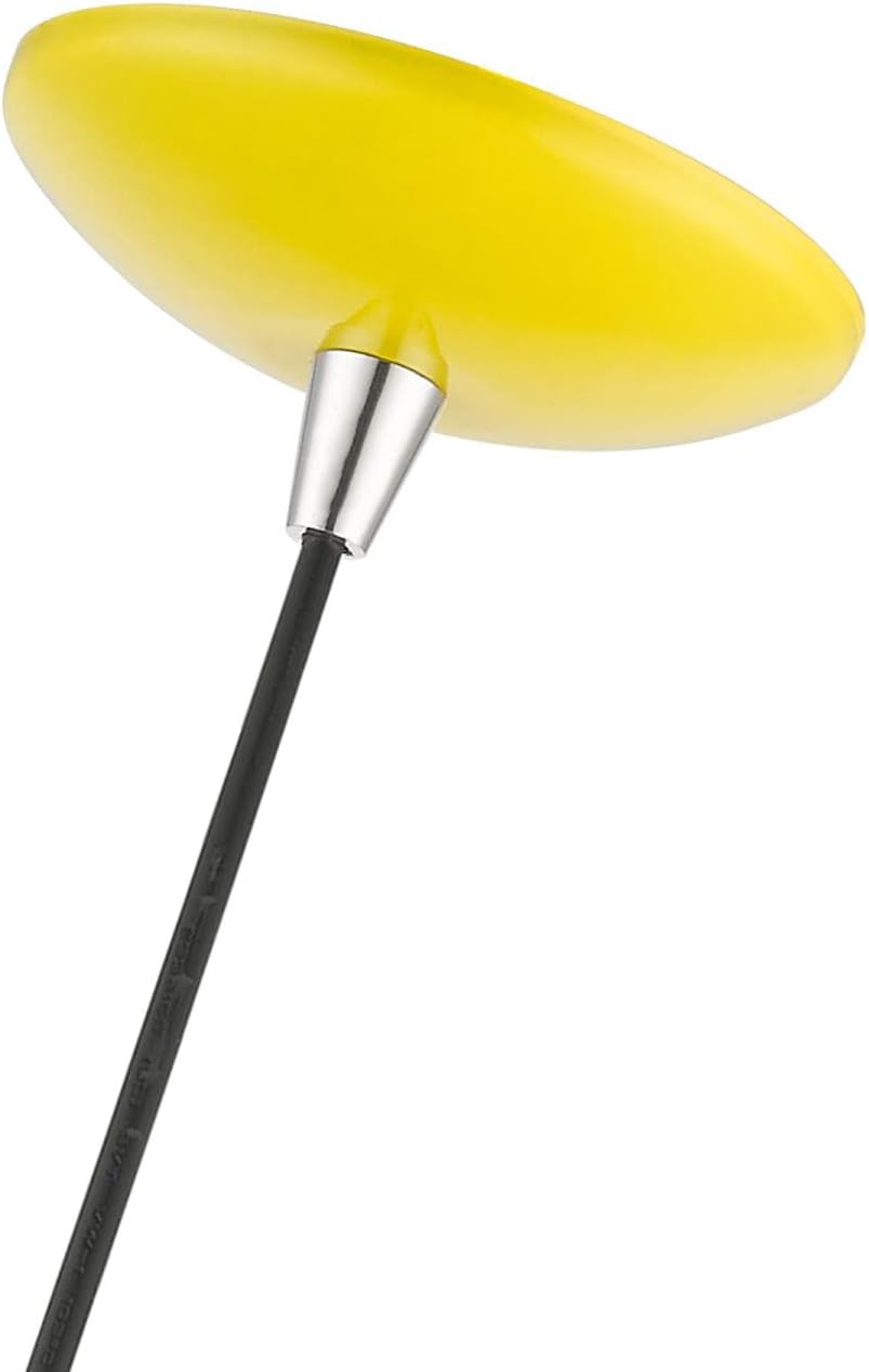1 Light Globe Pendant, Shiny Yellow/Polished Chrome, 15 Inches Tall, 10 Inches Wide M562851