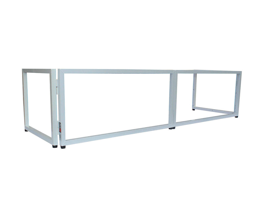 6ft Table Top DJ Facade White Trim Black White Scrim W22848