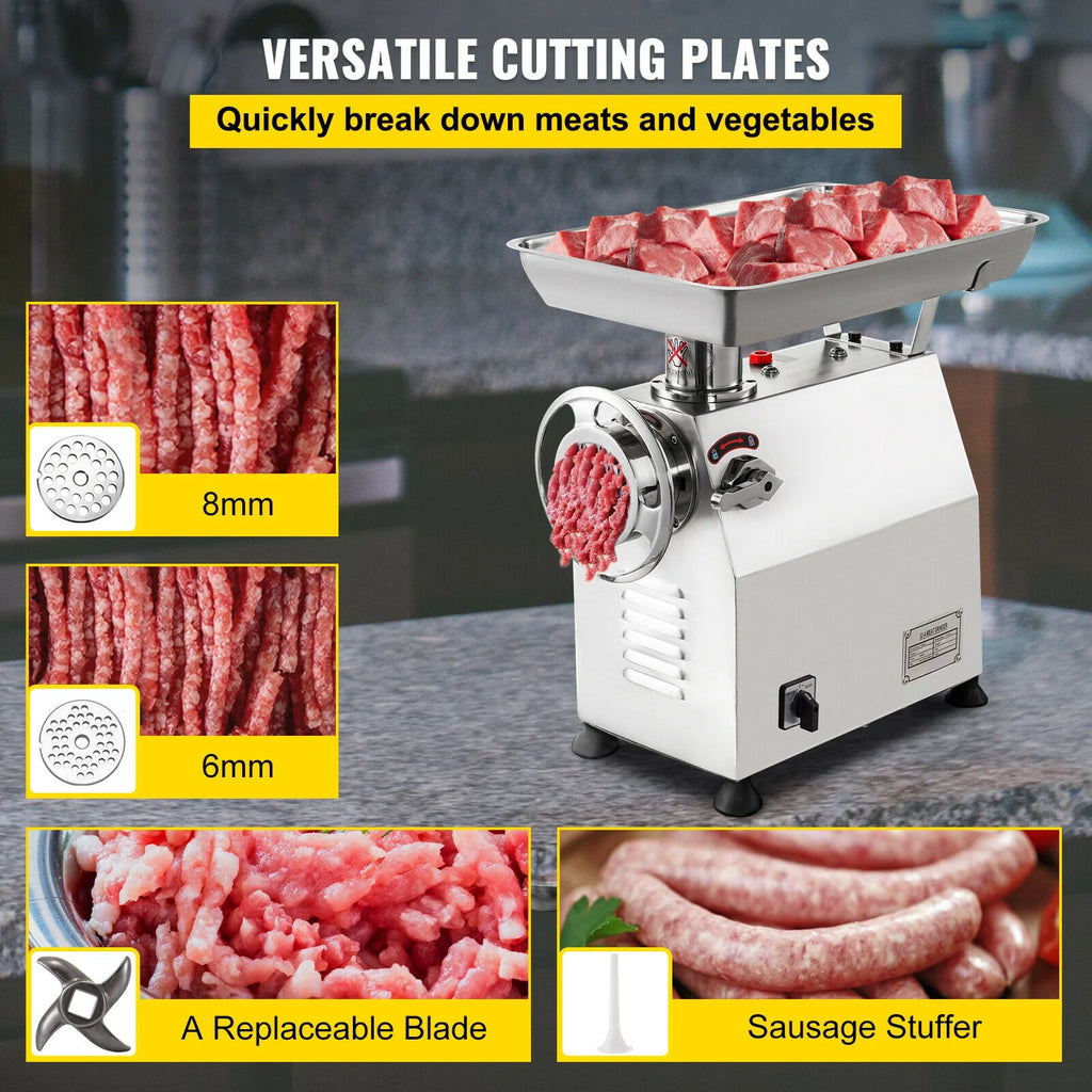 Commercial Electric Meat Grinder 2200W Stainless Steel K3452