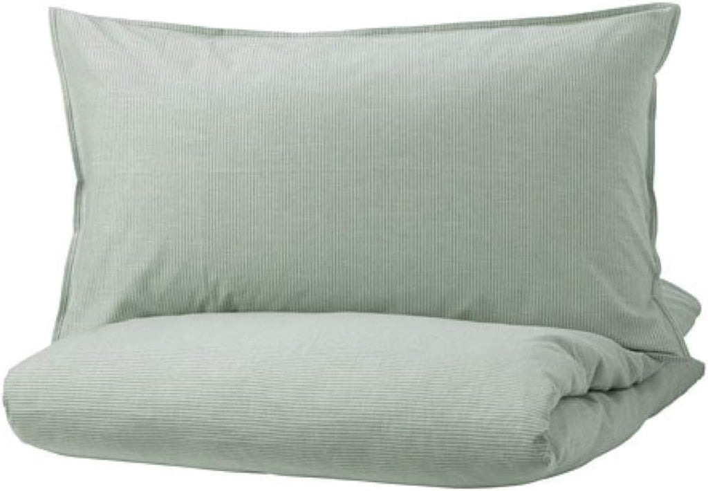 Green Stripe Duvet Cover and Pillowcases Full/Queen U22896