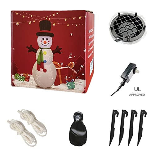 5 FT Inflatable Snowman with LED Lights D5735