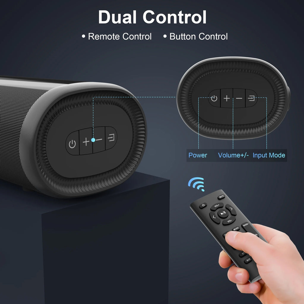 Sound Bar with Built-in Subwoofers Q180